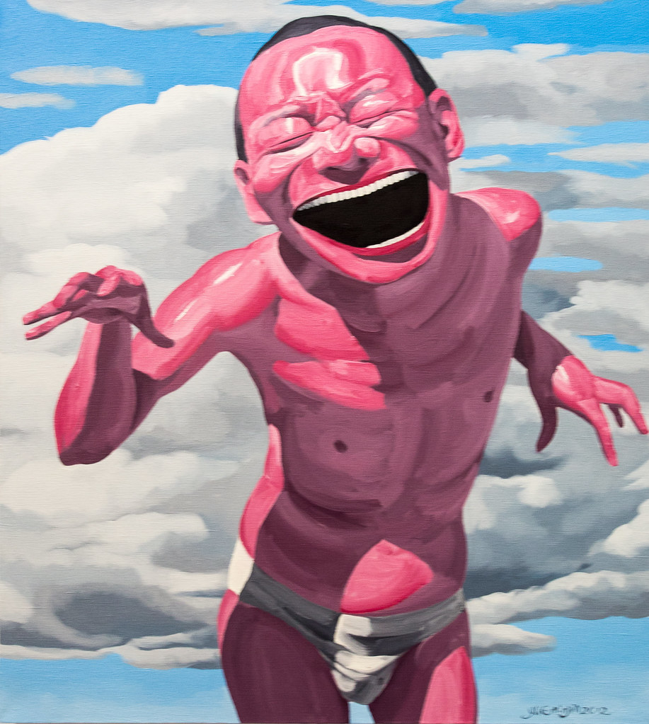 Yue Minjun 'Free Sky No 1.'